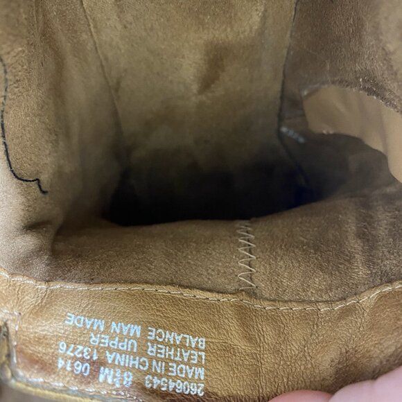 Clarks Artisan 8.5 Spye Belle Ankle Boots Camel Distressed Leather Zip Booties - Picture 8 of 10